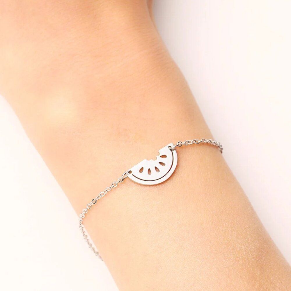 Watermelon Station Chain Bracelet in Silver